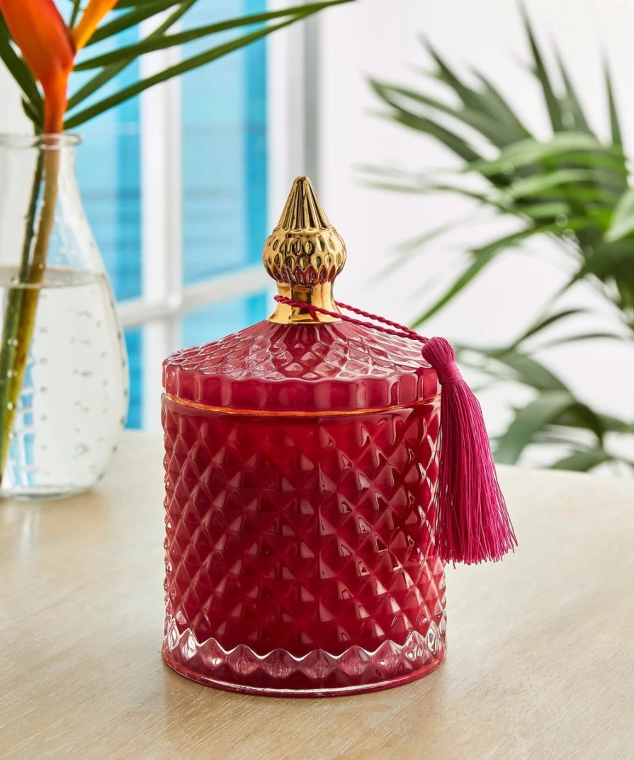 "Joe Browns Pink Decadent Candle Pot for Women - Aromatic Home Decor Gift"