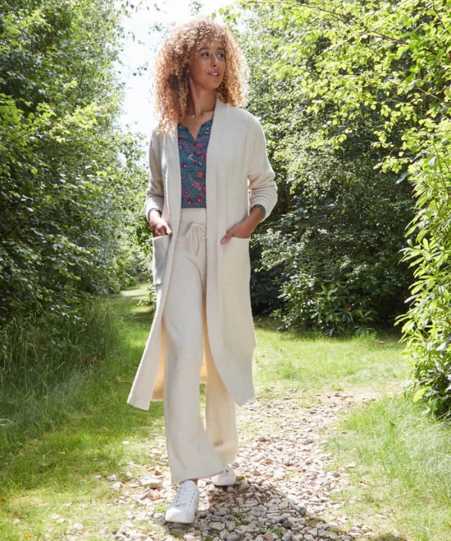 Joe Browns Women's Antique White Sloe Joes Longline Cardigan Sweater