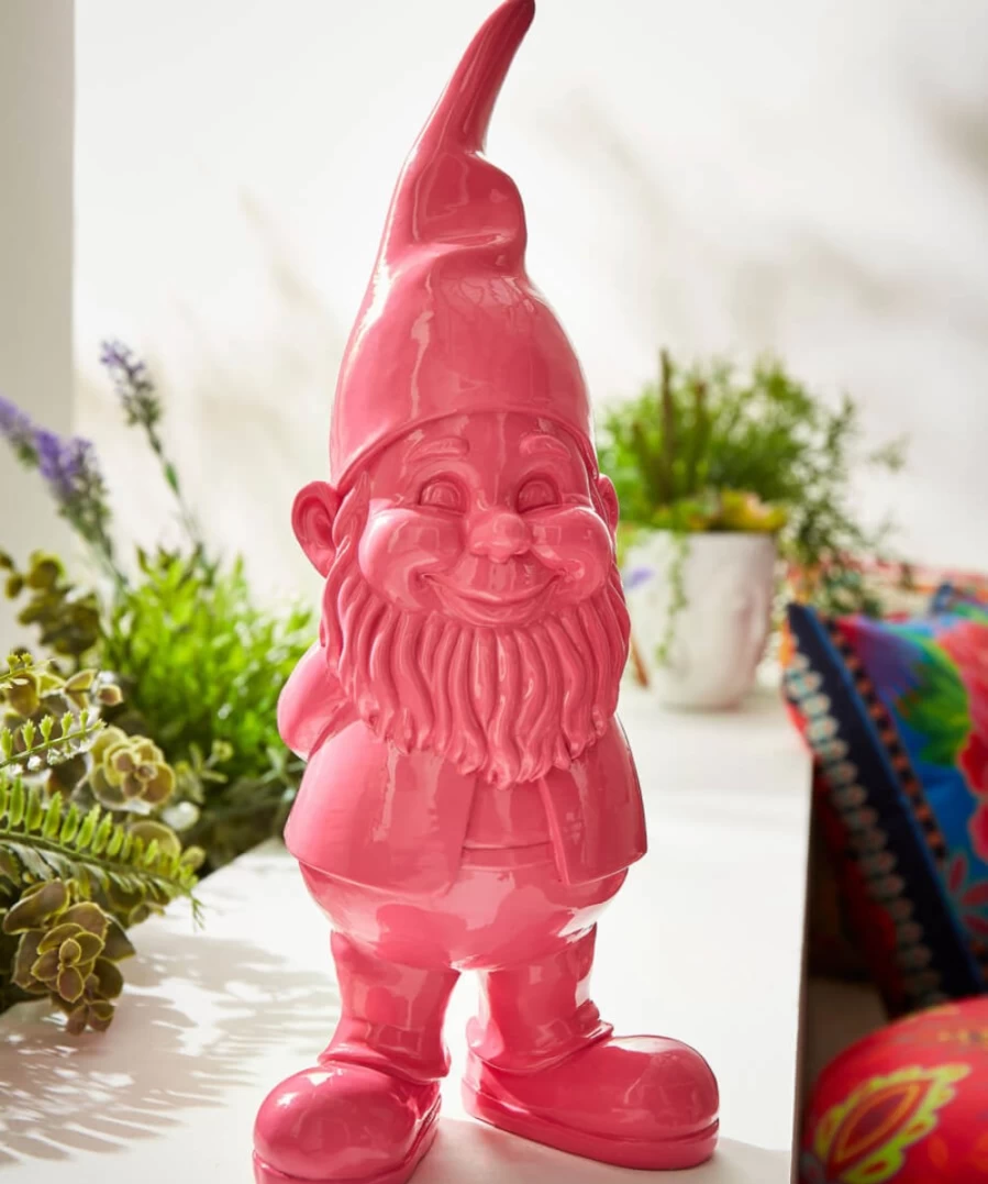 Pink Jazzy Gnome Ornament for Women by Joe Browns - Whimsical Garden Decor