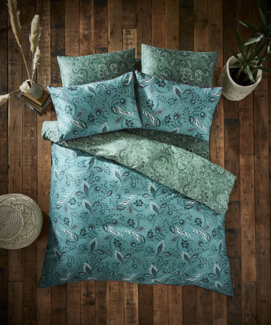 Joe Browns Multi-Colored Sloe Joes Serene Green Bed Set - Stylish & Comfortable Bedding Collection