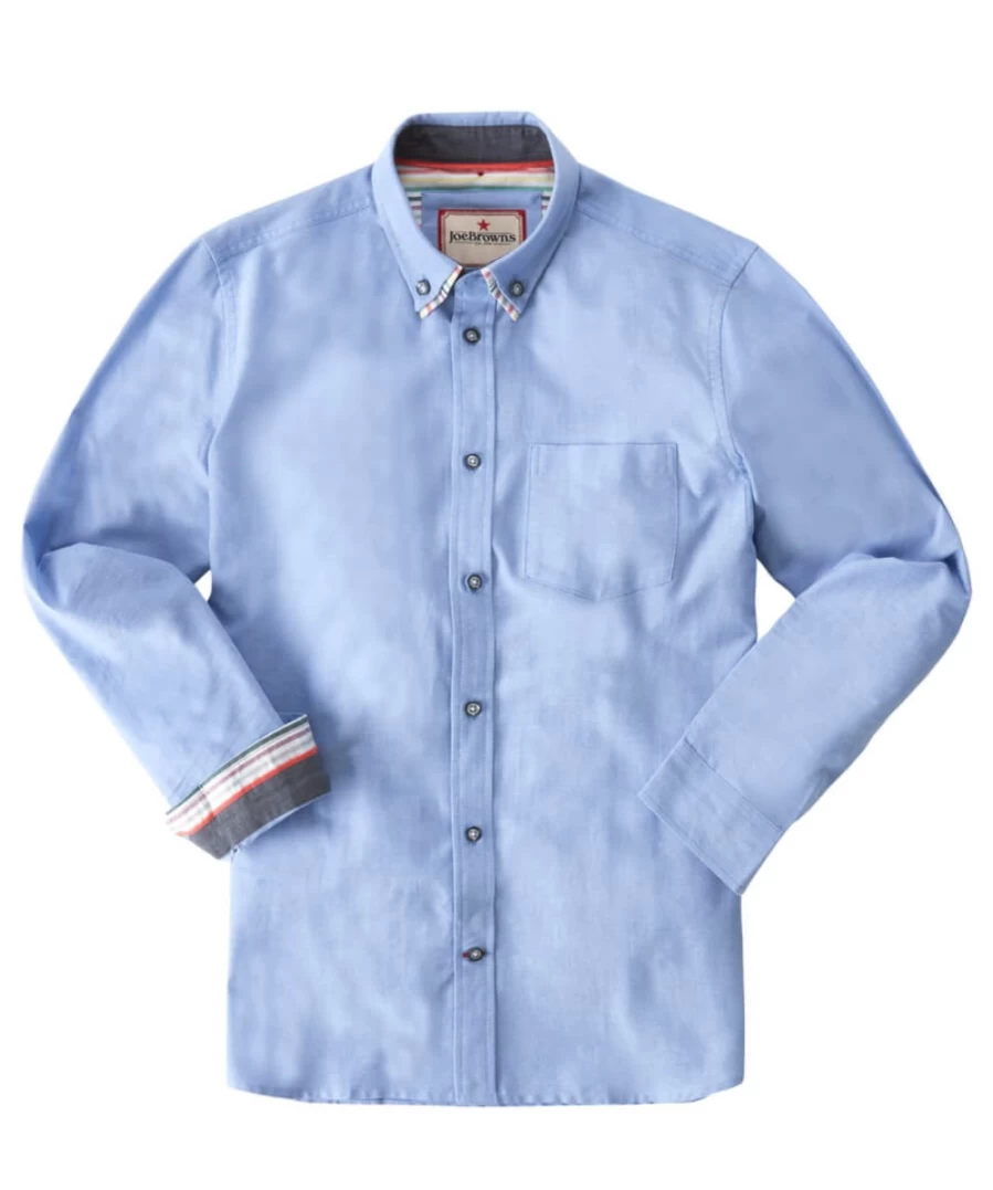Joe Browns Men's Blue Smarten Up Shirt - Stylish Casual Wear