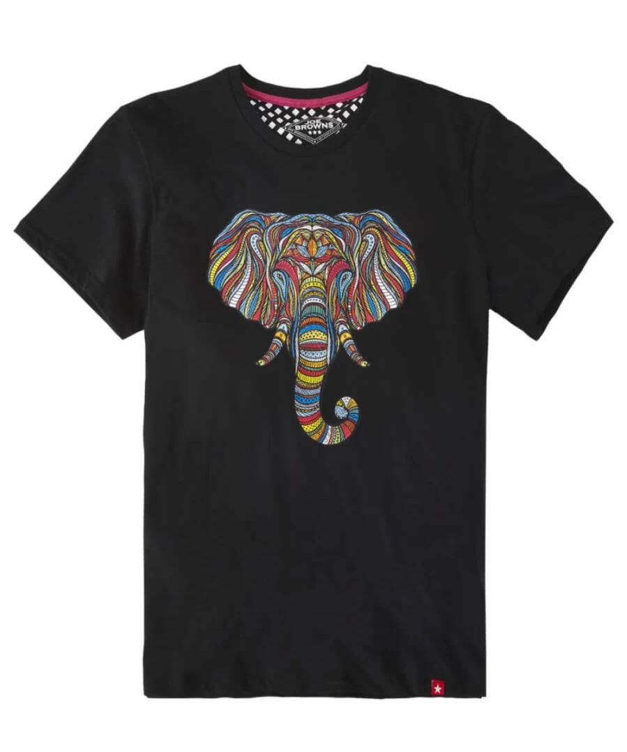 Joe Browns Men's Black In The Detail Tee - Stylish Casual T-Shirt