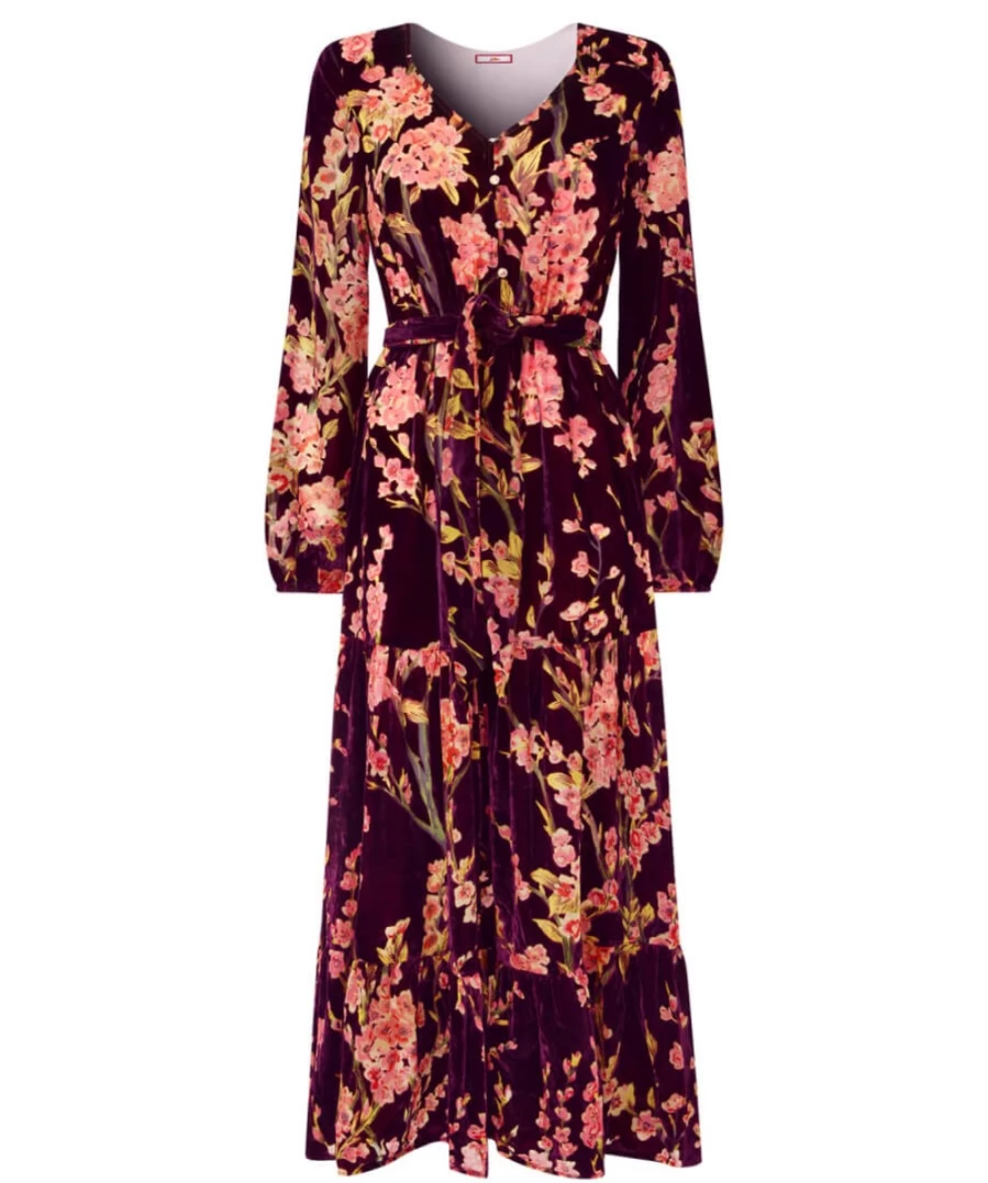 Joe Browns Women's Berry Christmas Dress - Festive Holiday Party Outfit