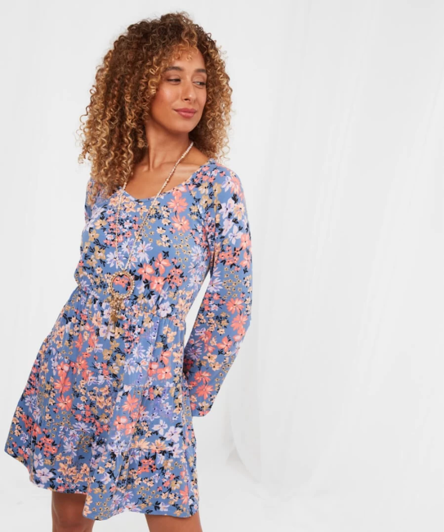 Joe Browns Women's Blissful Blooms Multi-Color Floral Tunic Top