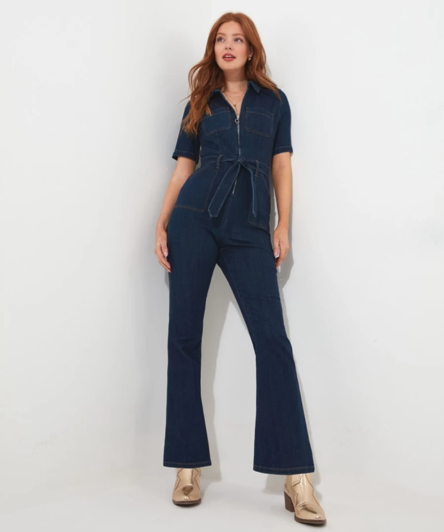 Joe Browns Women's Blue Roxie Denim Jumpsuit - Stylish Casual Overalls for Women