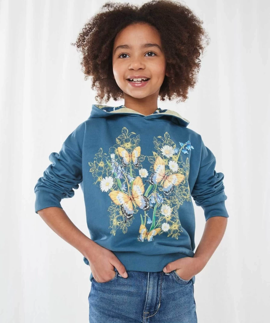 Joe Browns Kids Blue Marvellous Meadows Sweatshirt - Comfortable Casual Pullover for Children