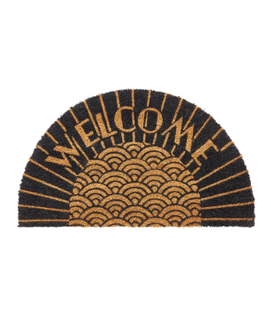 Joe Browns Half Moon Welcome Doormat - Colorful Multi-Design Non-Slip Entry Mat for Home Decor