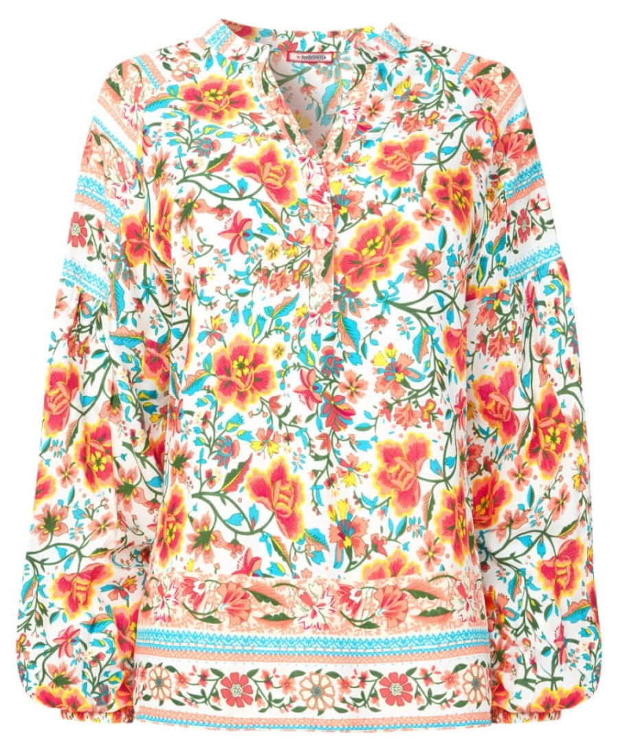"Joe Browns Women's Summer Days Top in Multi-Color | Stylish Floral Print Blouse"