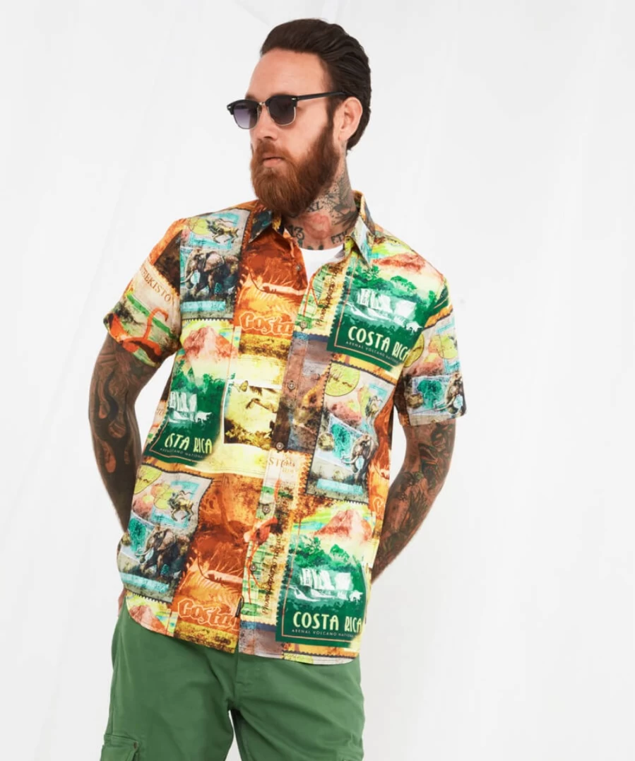 Joe Browns Men's Green Keeping In Touch Casual Shirt