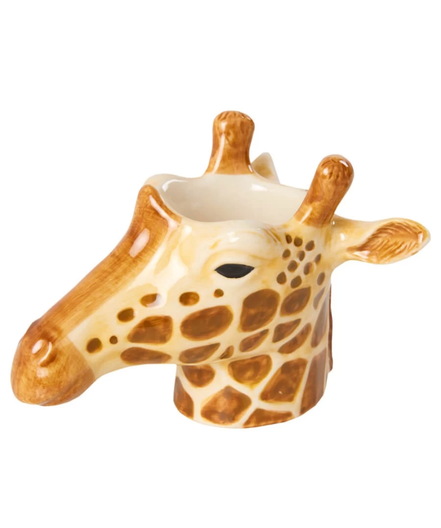 Joe Browns Multi-Colored Giraffe Egg Cup - Quail Ceramics Handcrafted Decorative Holder